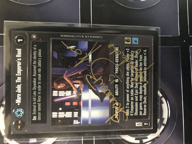 Star Wars CCG (SWCCG) Star Wars CCG Signed Autograph Card