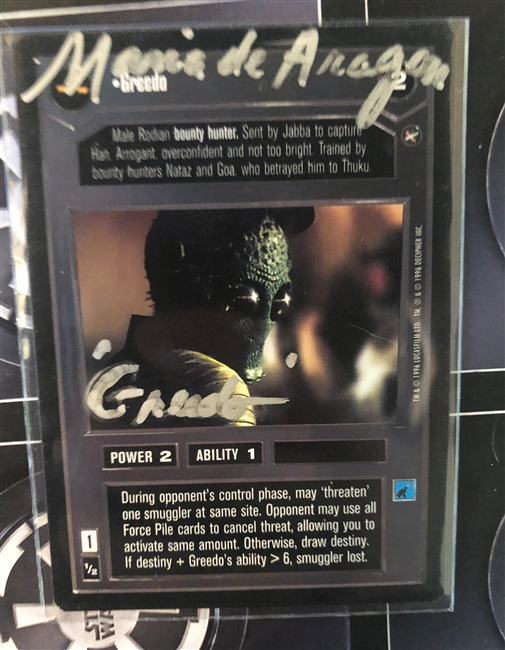 Star Wars CCG (SWCCG) Star Wars CCG Signed Autograph Card