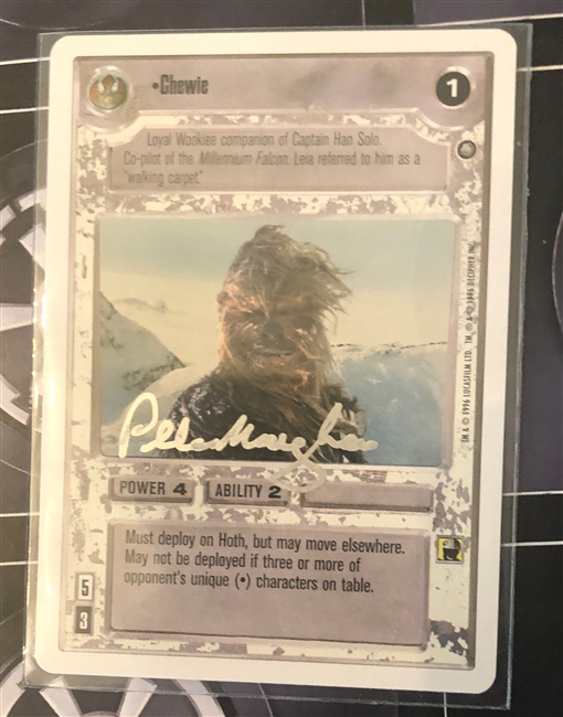 Star Wars CCG (SWCCG) Star Wars CCG Signed Autograph Card