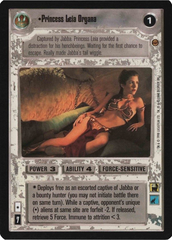 Star Wars CCG (SWCCG) Princess Leia Organa (foil)