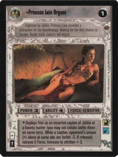Star Wars CCG (SWCCG) Princess Leia Organa (foil)