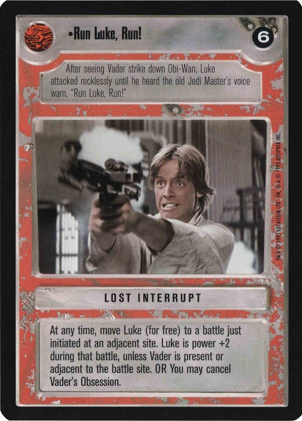 Star Wars CCG (SWCCG) Run Luke, Run! Foil