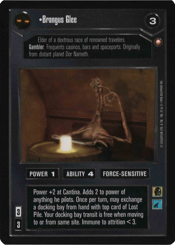 Star Wars CCG (SWCCG) Brangus Glee Foil