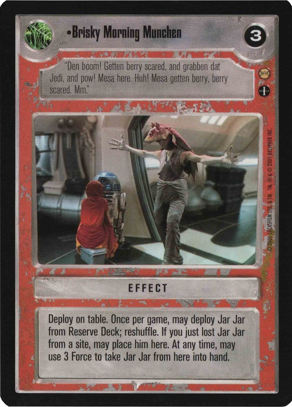 Star Wars CCG (SWCCG) Brisky Morning Munchen Foil