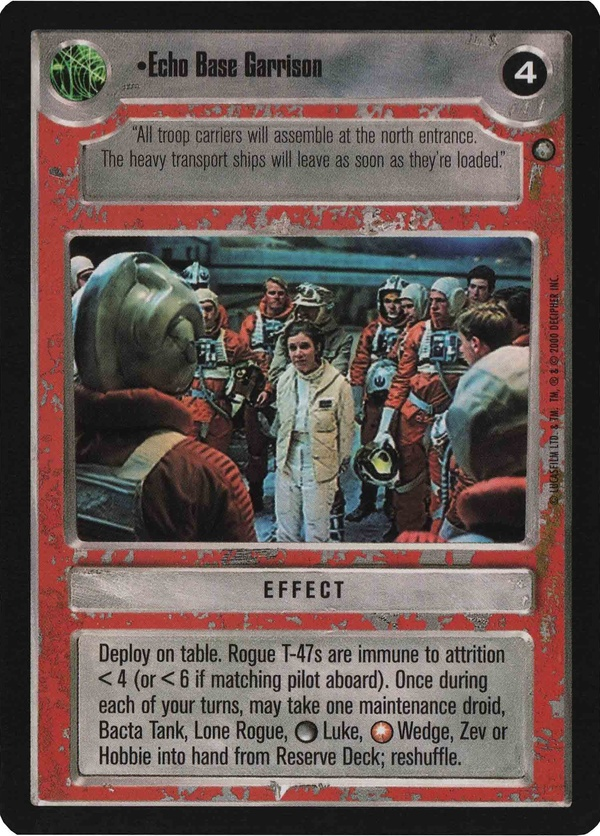 Star Wars CCG (SWCCG) Echo Base Garrison Foil