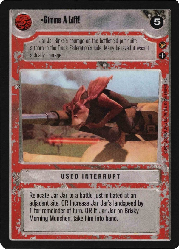 Star Wars CCG (SWCCG) Gimme A Lift Foil