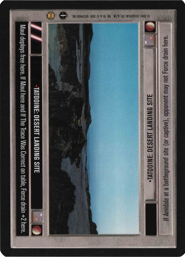 Star Wars CCG (SWCCG) Tatooine: Desert Landing Site Foil