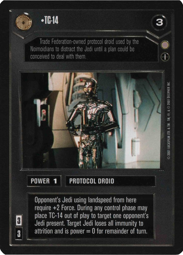 Star Wars CCG (SWCCG) TC-14 Foil