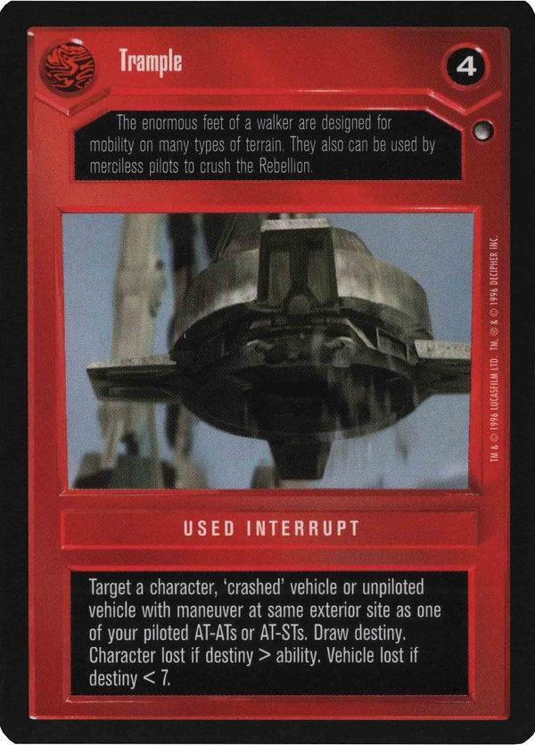 Star Wars CCG (SWCCG) Trample (Japanese) Foil