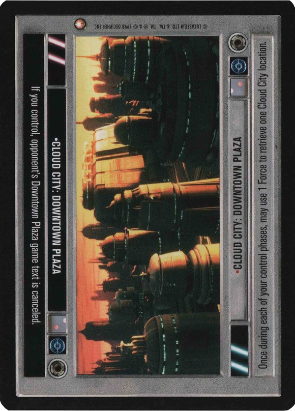 Star Wars CCG (SWCCG) Cloud City: Downtown Plaza Foil