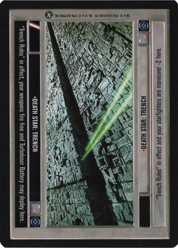Star Wars CCG (SWCCG) Death Star: Trench Foil