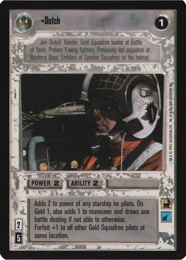 Star Wars CCG (SWCCG) Dutch Foil