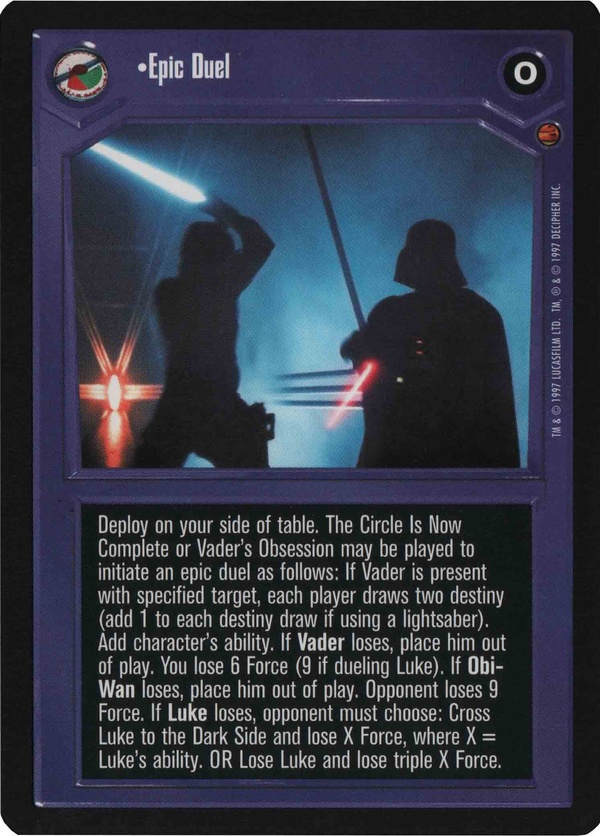 Star Wars CCG (SWCCG) Epic Duel Foil