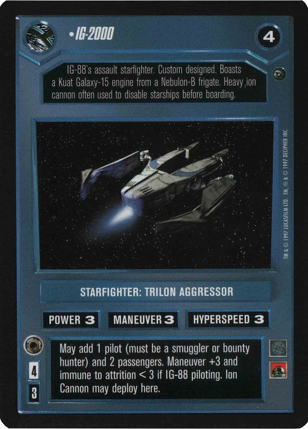 Star Wars CCG (SWCCG) IG-2000 Foil