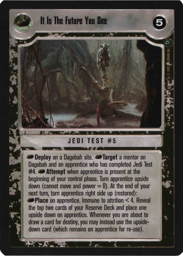 Star Wars CCG (SWCCG) It Is The Future You See Foil