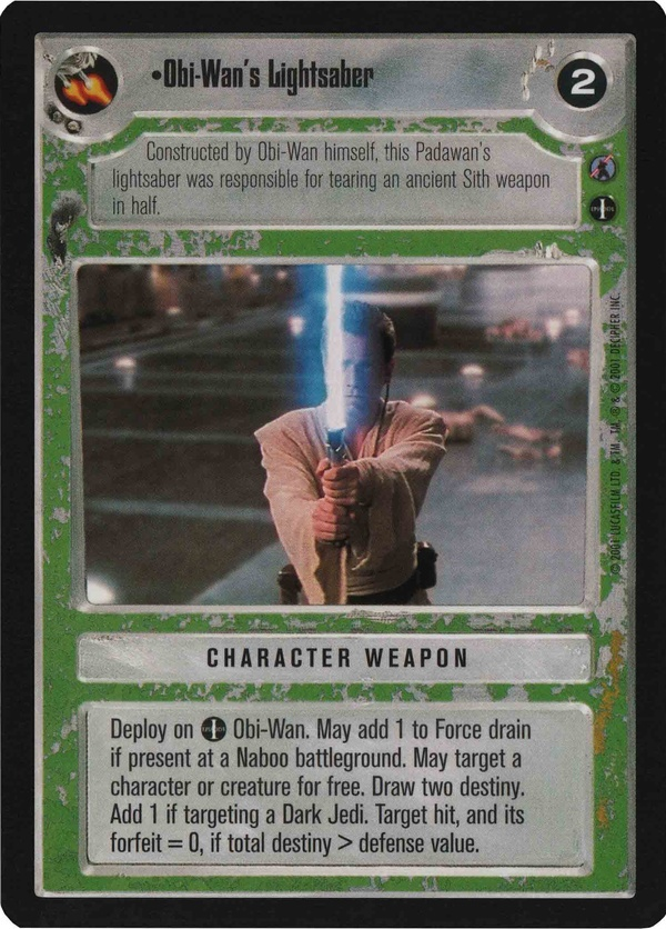 Star Wars CCG (SWCCG) Obi-Wan's Lightsaber Foil