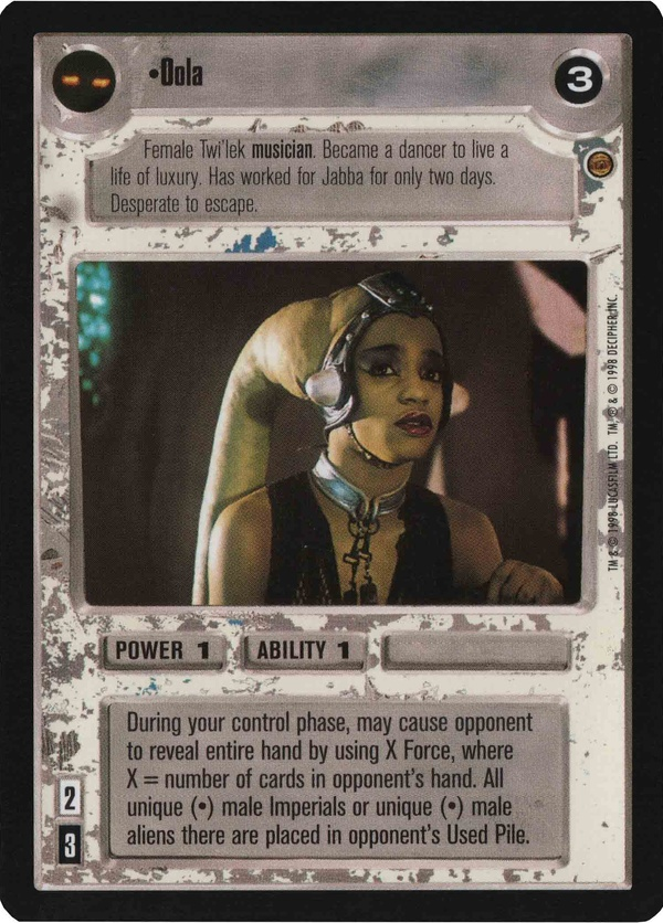 Star Wars CCG (SWCCG) Oola Foil