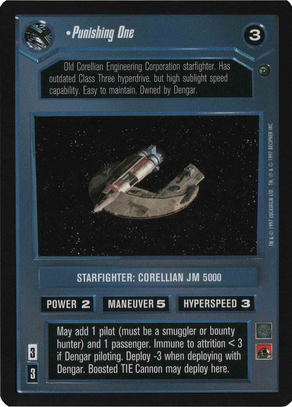Star Wars CCG (SWCCG) Punishing One Foil