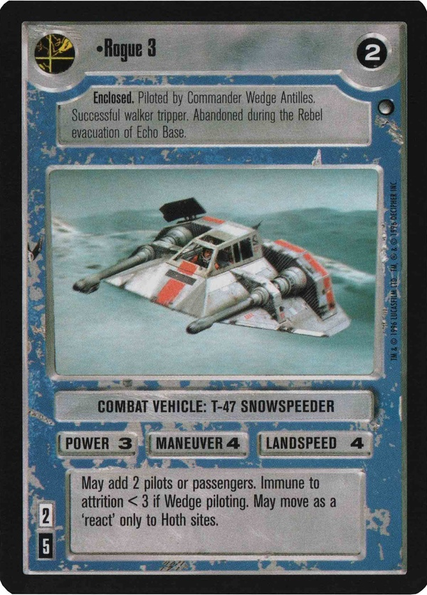 Star Wars CCG (SWCCG) Rogue 3 Foil