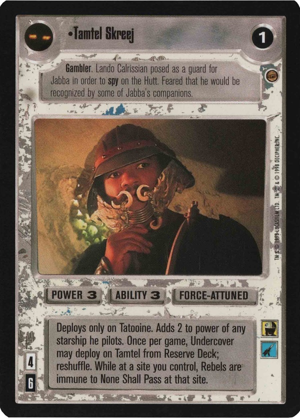 Star Wars CCG (SWCCG) Tamtel Skreej Foil
