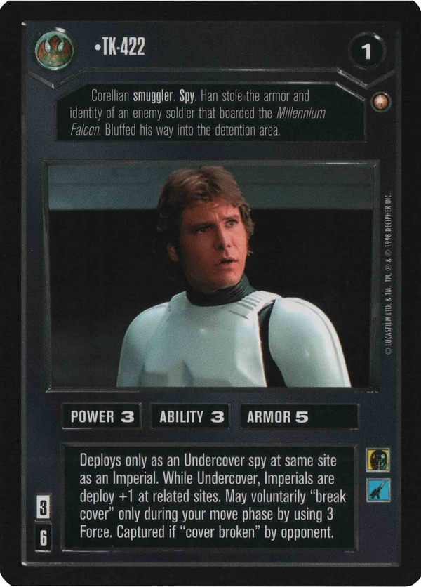Star Wars CCG (SWCCG) TK-422 Foil