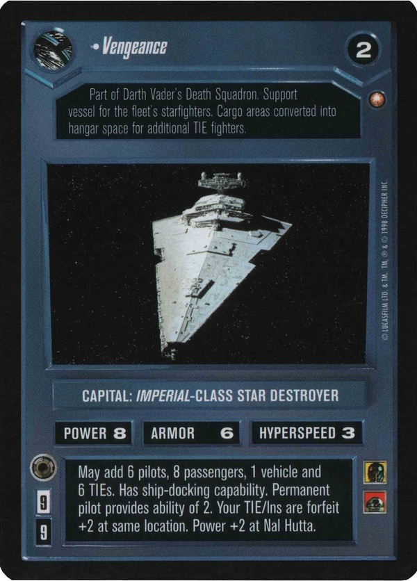 Star Wars CCG (SWCCG) Vengeance Foil