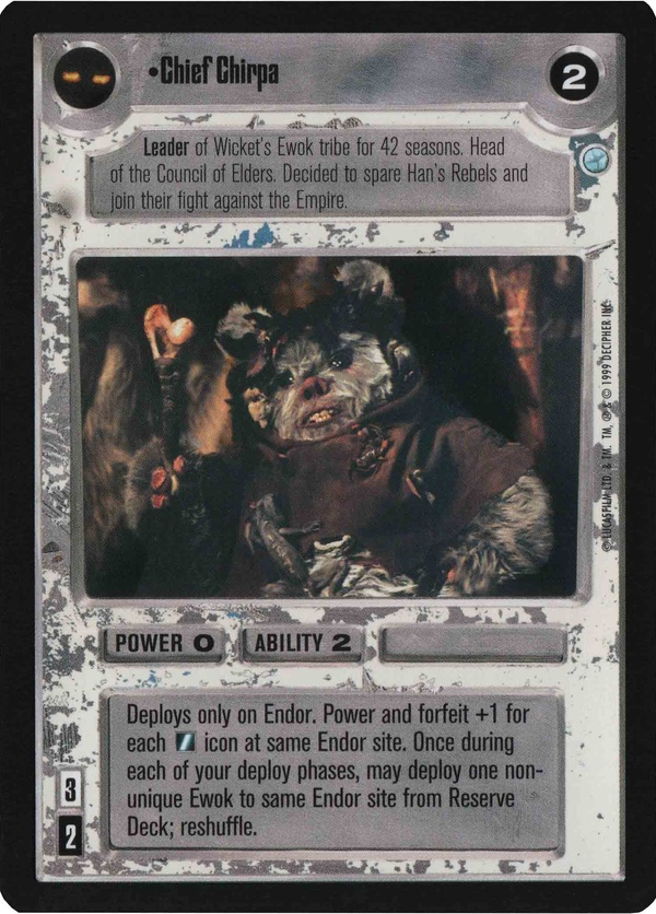 Star Wars CCG (SWCCG) Chief Chirpa Foil