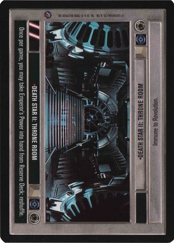 Star Wars CCG (SWCCG) Death Star II: Throne Room Foil