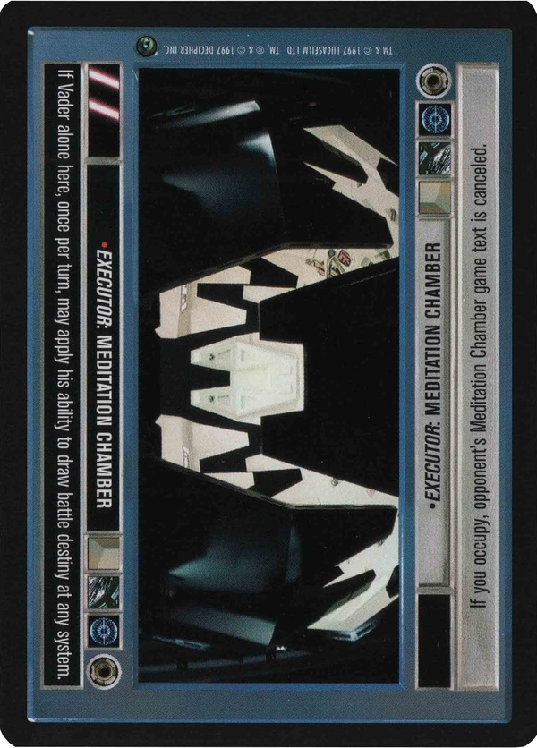 Star Wars CCG (SWCCG) Executor: Meditation Chamber Foil