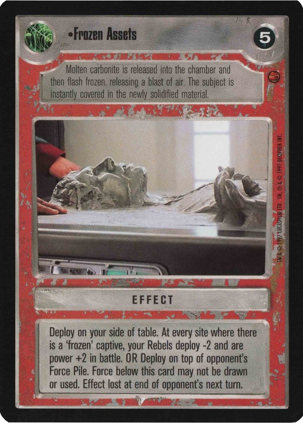 Star Wars CCG (SWCCG) Frozen Assets Foil