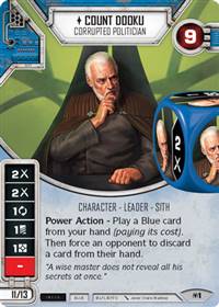 Star Wars Destiny Count Dooku - Corrupted Politician (Allies of Necessity #1)