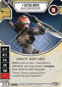 Star Wars Destiny Ketsu Onyo - Black Sun Operative