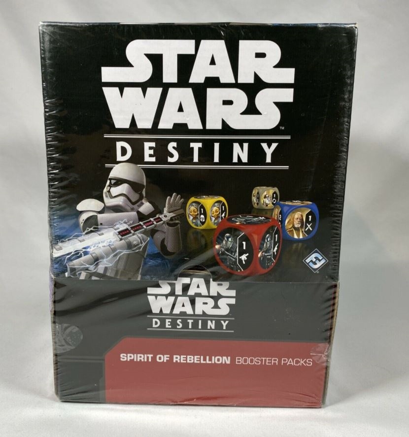 Fantasy Flight Games (FFG) Star Wars Destiny (SWD) Spirit of Rebellion Booster  Box Display (36 Pack)