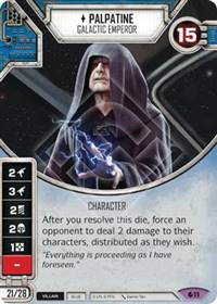 Star Wars Destiny Palpatine - Galactic Emperor (Spirit of Rebellion #11)