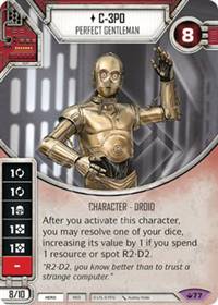Star Wars Destiny C-3PO - Perfect Gentleman [RESTRICTED] (Spark of Hope #77)