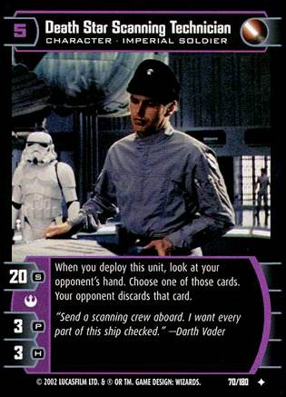 Star Wars TCG Death Star Scanning Technician (ANH  #70) - A New Hope (TCG)