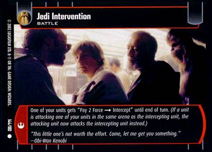 Star Wars TCG Jedi Intervention (ANH  #144) - A New Hope (TCG)