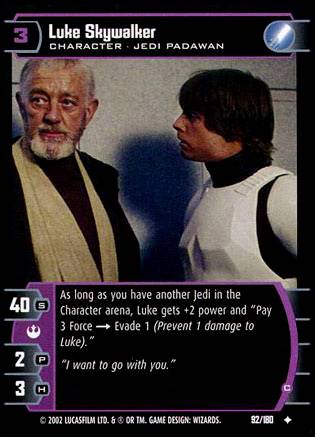 Star Wars TCG Luke Skywalker C (ANH  #92) - A New Hope (TCG)