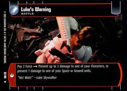 Star Wars TCG Lukes Warning (ANH  #93) - A New Hope (TCG)