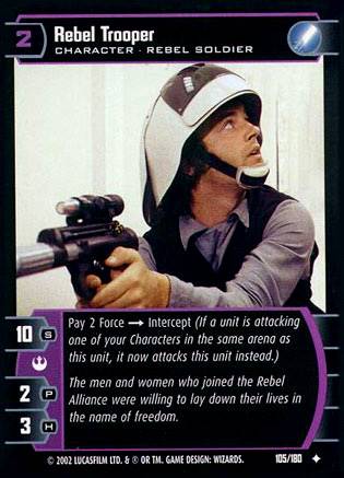 Star Wars TCG Rebel Trooper (ANH  #105) - A New Hope (TCG)