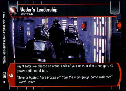 Star Wars TCG Vaders Leadership (ANH  #57) - A New Hope (TCG)