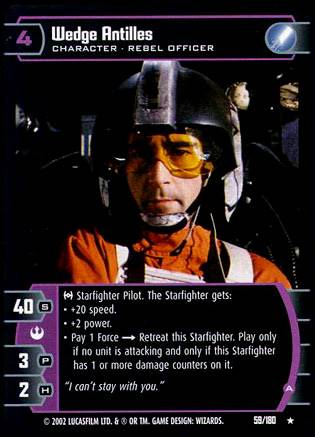 Star Wars TCG Wedge Antilles A (ANH  #59) - A New Hope (TCG)