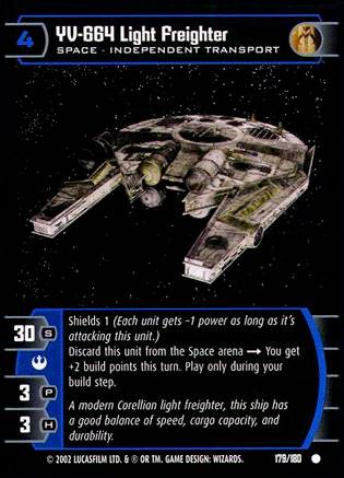 Star Wars TCG YV 664 Light Freighter (ANH  #179) - A New Hope (TCG)