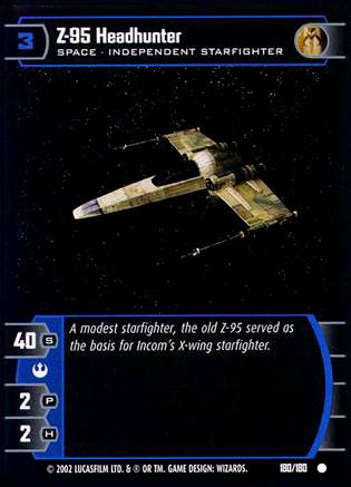 Star Wars TCG Z 95 Headhunter (ANH  #180) - A New Hope (TCG)