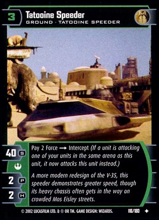 Tatooine Speeder (ANH  #116) FOIL