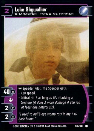 Luke Skywalker D (ANH  #138) FOIL