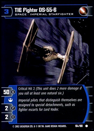 TIE Fighter DS 55 6 (ANH  #164) FOIL