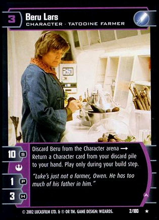 Star Wars TCG Beru Lars A (ANH  #2) FOIL - A New Hope