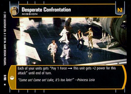 Star Wars TCG Desperate Confrontation (ANH  #8) FOIL - A New Hope
