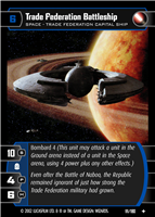 Star Wars TCG Trade Federation Battleship (AOTC #111)